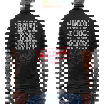 Promoted To Big Brother Again Est 2026 Pregnancy Men's T-shirt Back Print - Monsterry