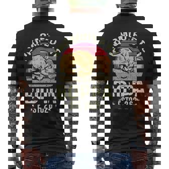 Promoted To Boppa Est 2026 For New Papa Fathers Day Men's Back Print T-Shirt | Mazezy