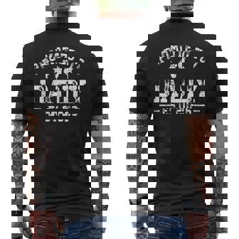 Promoted To Daddy Est 2026 1St Time Dad New Daddy Men's T-shirt Back Print | Seseable CA