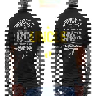 メンズ Promoted To Uncle Est 2027Oon To Be Dad メンズTシャツ バックプリント - Kawaiitshirt