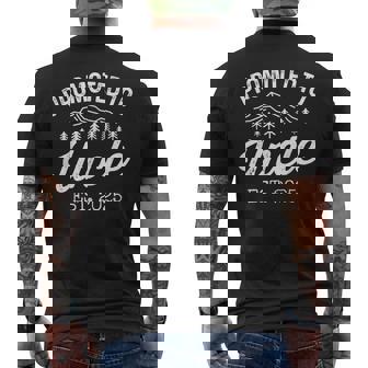 Promoted To Uncle Est 2025 Uncle To Be 1St Time Uncle Men's T-shirt Back Print - Monsterry