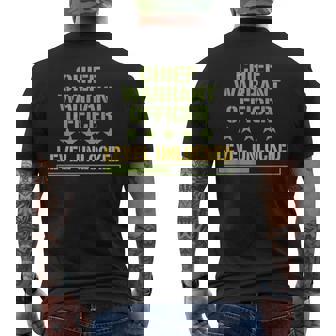 Promotion Chief Warrant Officer Level Unlocked Men's Back Print T-Shirt | Mazezy