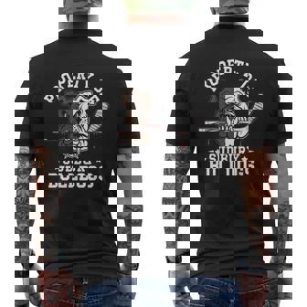 Property Of Sudbury Bulldog Hockey Dog Lover Funs Men's T-shirt Back Print - Monsterry