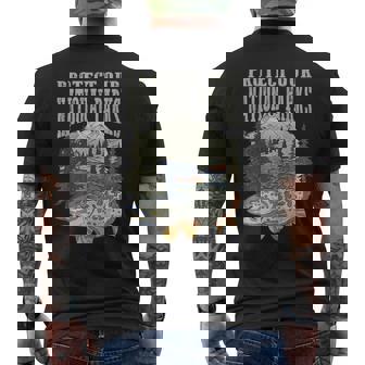 Protect Our National Parks Wilderness Outdoor Men's Back Print T-Shirt | Mazezy