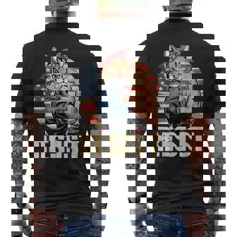 Protest Cat Resist Men's T-shirt Back Print - Monsterry