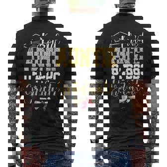 Proud Auntie Of 2026 Senior Graduate Family Graduation 2026 Men's T-shirt Back Print - Monsterry