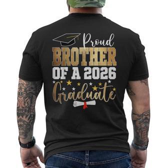 Proud Brother Of A 2026 Graduate Brother Graduation 2026 Bro Men's T-shirt Back Print - Seseable