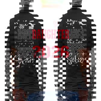 Proud Daughter Of A Class Of 2026 Graduate For Graduation Men's T-shirt Back Print - Thegiftio