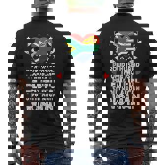 Proud Husband Of Beautiful South African Wife South Africa Tank Top Men's Back Print T-Shirt | Mazezy