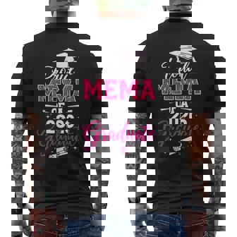 Proud Mema Of Class 2026 Graduate Cap And Diploma Art Men's Back Print T-Shirt | Mazezy