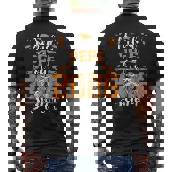 Proud Pepe Of A 2026 Senior Coquette Pearl Bow Graduation Men's Back Print T-Shirt | Mazezy