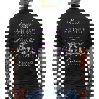 Proud Step Mom Of A Class Of 2026 Graduate Men's Back Print T-Shirt | Mazezy