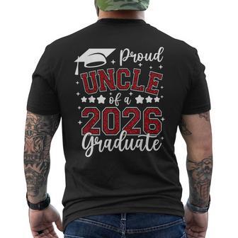 Proud Uncle Of A 2026 Graduate Senior 2026 Graduation Men's T-shirt Back Print | Mazezy