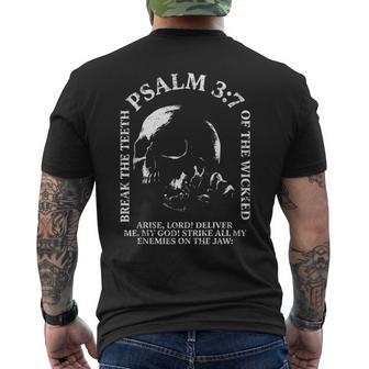 Psalm 3 Men's T-shirt Back Print - Thegiftio
