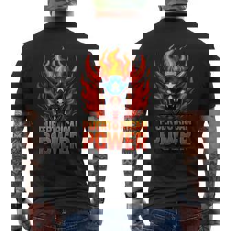 Puerto Rico Vejigante Flame Mask Boricua Heritage Power Tank Top Men's Back Print T-Shirt | Mazezy