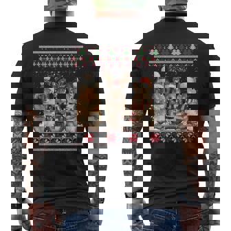 Pull De Noël Moche En Forme D'écureuil Avec Lumières De Noël T-shirt imprimé au dos - Cadeauxyz