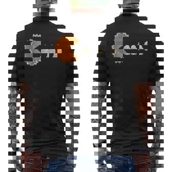 Pumpkin Pie Thanksgiving Gamer Video Games Pumpkin Pie Men's T-shirt Back Print - Monsterry