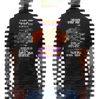 Punch The Monkey Youribeが部族を引き付ける モチベーション メンズTシャツ バックプリント - Kawaiitshirt