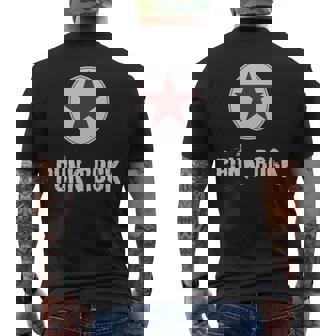 Punk Rock Avec Étoile Punk Rock Manche Longue T-shirt imprimé au dos - Cadeauxyz