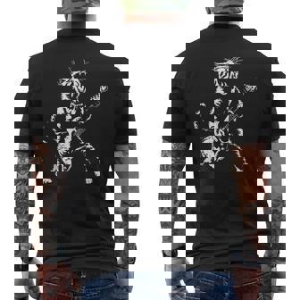 Punk Rock Cat Tank Top Men's Back Print T-Shirt | Mazezy