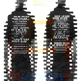 Where Did I Put My Reading Glasses Humor Old People Men's Back Print T-Shirt | Mazezy