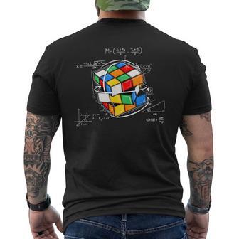 Puzzle Cube Retro Speed Cubing 80'S Vintage Toy Men's T-shirt Back Print - Thegiftio UK