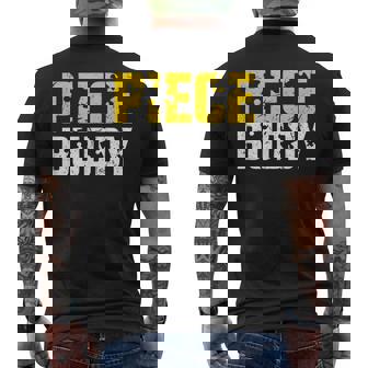 Puzzle Piece Puzzle Lover Men's Back Print T-Shirt | Mazezy