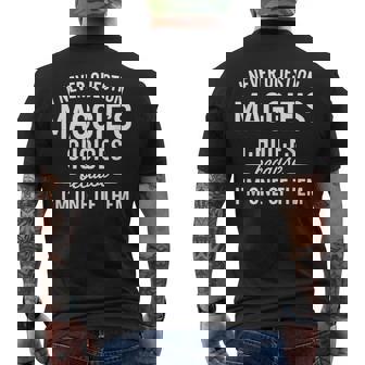 I Never Question Maggie's Choices Because I'm One Of Them Men's T-shirt Back Print - Monsterry