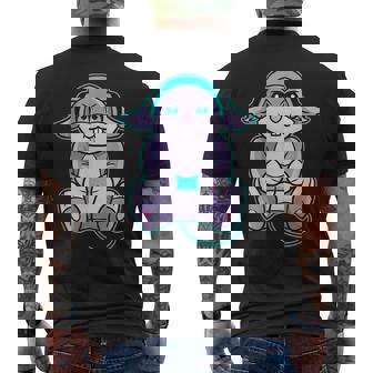 Rabbit Gaming Video Gamer Video Game Console Player Men's Back Print T-Shirt | Mazezy