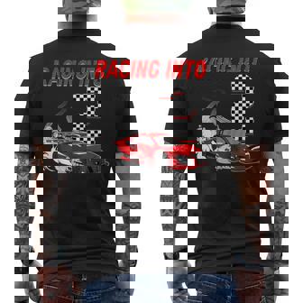 Racing Into 2Nd Birthday レースカー 2歳 幼児 男の子 メンズTシャツ バックプリント - Kawaiitshirt