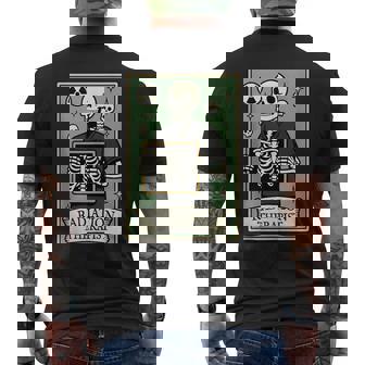 Radiation Therapist Tarot Card Skeleton Oncology Rad Therapy Tank Top Men's Back Print T-Shirt | Mazezy