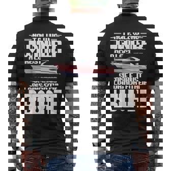 Radio Controlled Boat Model Wander Remote Control Boat Men's Back Print T-Shirt | Mazezy