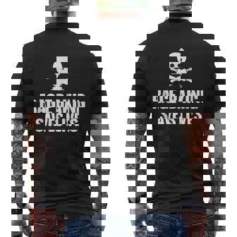 Rage Baking Saves Live Skull Baker Cook Chef Men's T-shirt Back Print - Monsterry