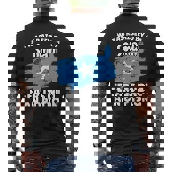 I Was Raised By a Somali Somalia Flag For Son Daughter Men's Back Print T-Shirt | Mazezy