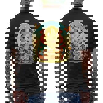 Ramen Kawaii Neko Noodles Guinea Pig Lovers Tank Top Men's Back Print T-Shirt | Mazezy