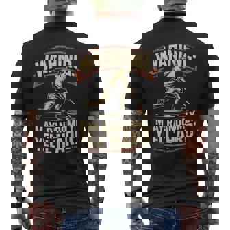 Randomly Yell Hard Ice Sweeping Rock Stone Sliding Curling Men's Back Print T-Shirt | Mazezy