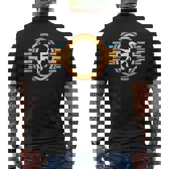 Raptor Velociraptor Dino Dinosaur Cute Dinos Retro Tank Top Men's Back Print T-Shirt | Mazezy