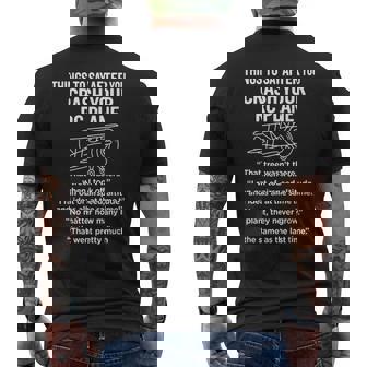 RC Airplane Pilot Remote Control Aircraft Saying Fly Men's Back Print T-Shirt | Mazezy