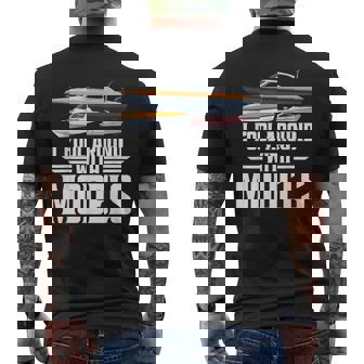 RC Captain Model RC Model I Fool Remote Control Boat Men's Back Print T-Shirt | Mazezy