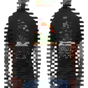 Reading 67 Meme English Teacher Vinatge 6 7 Book Lover Men's Back Print T-Shirt | Mazezy