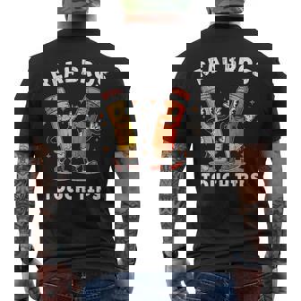 Real Bros Touch Tips Gay Men's Back Print T-Shirt | Mazezy