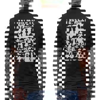 I Have Really Cool Tattoos Under Here But I'm Cold Men's Back Print T-Shirt | Mazezy