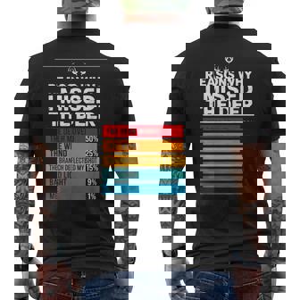 Reasons Why I Missed The Deer Hunting Chart Men's Back Print T-Shirt | Mazezy