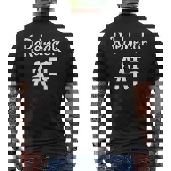 Redneck AF Red Dirt Texas Outlaw Country Music Cowboy Tank Top Men's Back Print T-Shirt | Mazezy