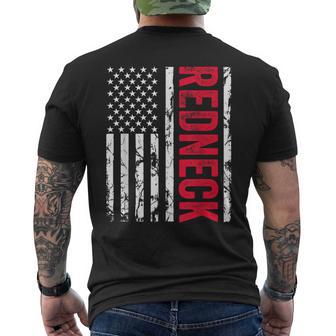 Redneck American Flag Redneck Joke Men's T-shirt Back Print - Thegiftio UK