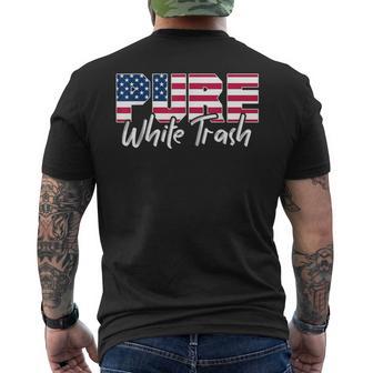 Redneck Pure Trash Usa Bandiera Americana 4 Luglio T-shirt da uomo con stampa posteriore - Novitaregali
