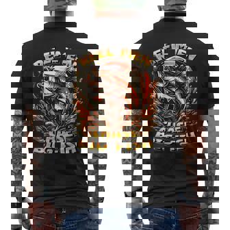 Reel Men Chase Big Fish – Fishing Quote For True Fishermen Men's Back Print T-Shirt | Mazezy