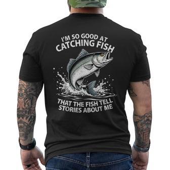 Regali Per Papà Pescatore Dipigola Pescatore Pesca T-shirt da uomo con stampa posteriore - Novitaregali