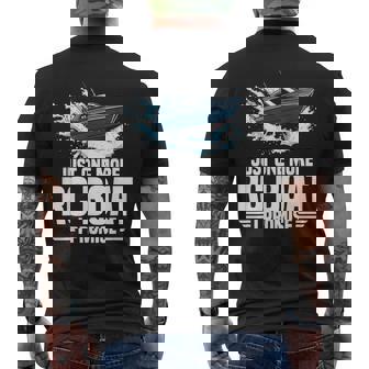 Remote Control Boat Model Enthusiast Promise RC Boat Men's Back Print T-Shirt | Mazezy