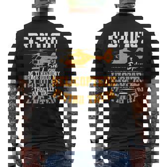 Remote Control Helicopter RC Pilot Flying RC Helicopter Tank Top Men's Back Print T-Shirt | Mazezy